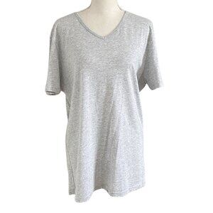 NWOT EMPORIO ARMANI UNDERWEAR MEN'S BASIC V-NECK T-SHIRT IN HEATHER GREY - L